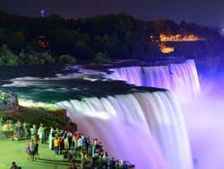 Niagara Falls at night