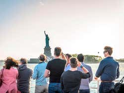View of the Statue of Liberty