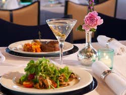 Dining on a ship in New York