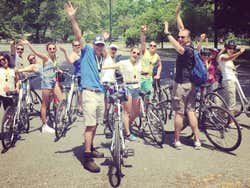Touring Central Park on bike