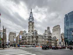 The centre of Philadelphia