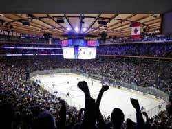 A stadium full for a New York Rangers game