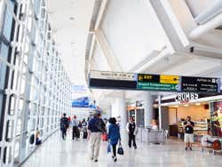 Inside Newark Airport