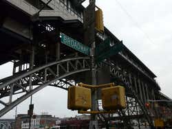 New York City subway passing through Harlem