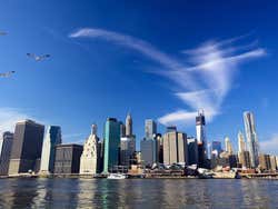 Manhattan skyline from the boat
