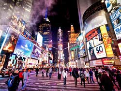 Times Square at night