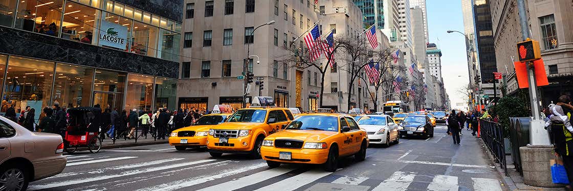 Shopping on Fifth Avenue in New York